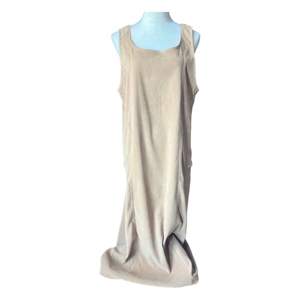 White Stag Beige Maxi Tank Dress